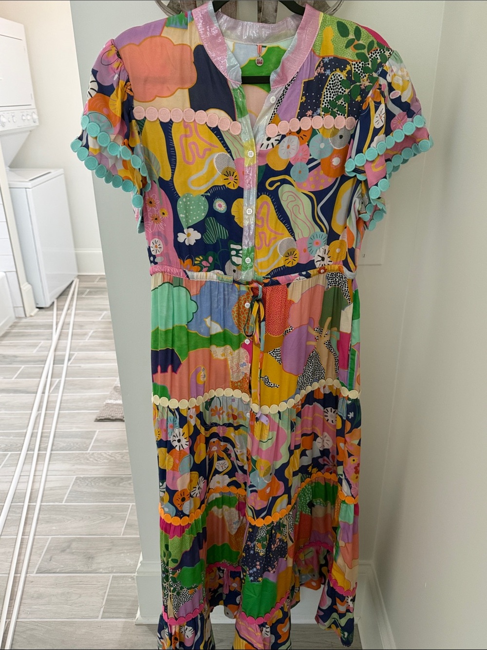 CeliaB Multicolor Floral Patchwork Maxi Dress